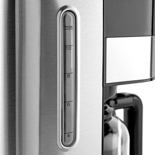 Timer Aroma Kaffebryggare Svart Silver Timerfunktion 