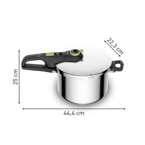 Secure Trendy Tryckkokare 6 L med ånginsats