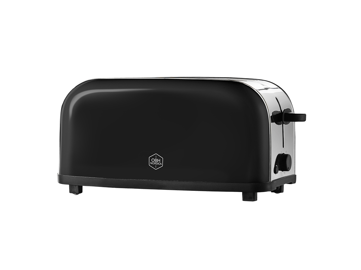 OBH Nordica Manhattan Brödrost 4 Brödskivor Svart 2259