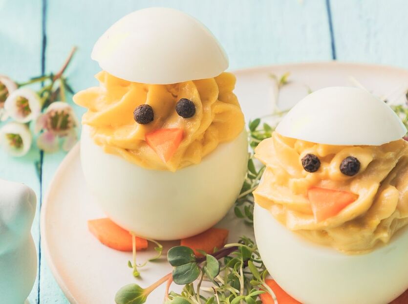 Påskägg med majonäsfyllning