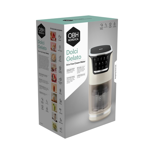 Dolci Gelato, 9 in 1 Glassmaskin 