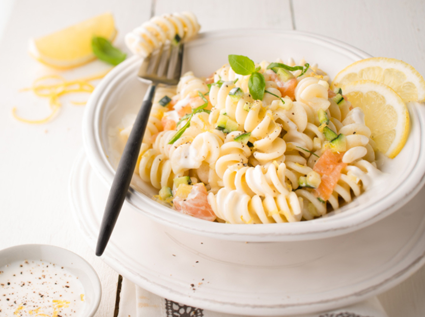 One-pot pasta med lax