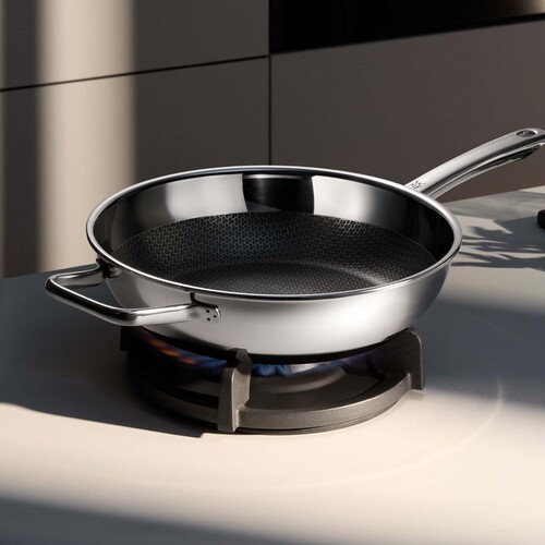 Profi Resist stekpanna hög 28 cm, Hybridbeläggning Non-Stick/ Stål 