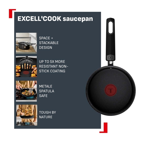 Excell Cook Ptfe Sauce pan 16 cm w. lid