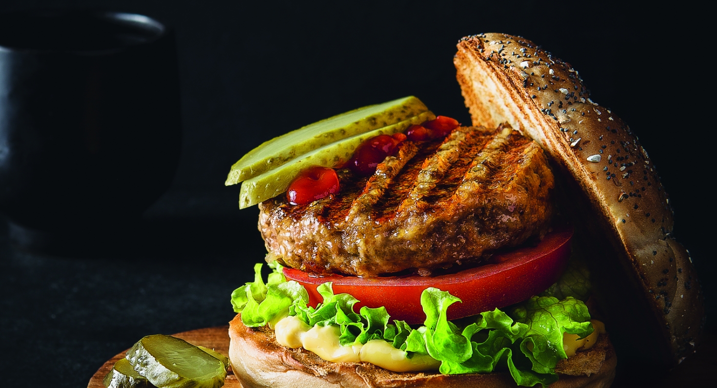 Saftiga grillade hamburgare