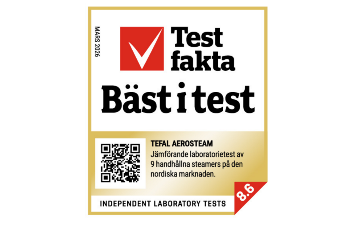 Tefal – Bäst i test med starkt ångresultat och effektiv utslätning