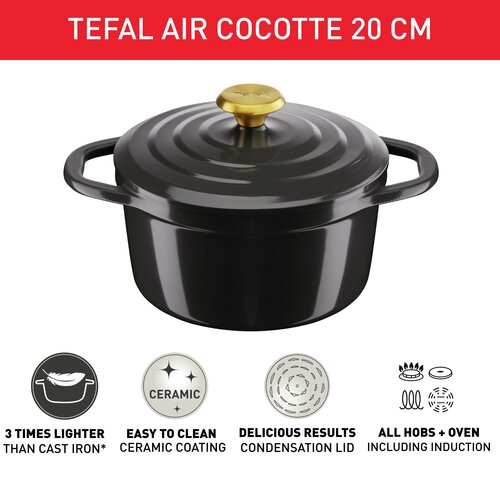 Air gryta 20 cm Grå