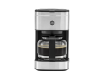 Coffee Prio Liten Kaffebryggare Svart/Silver 6 koppar 