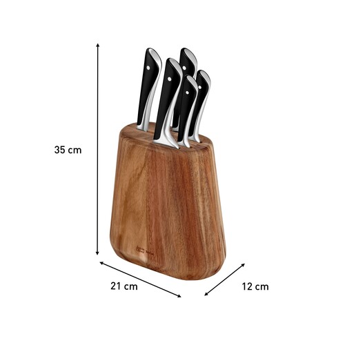 Jamie Oliver Knife set 5pcs ON Chef 15cm + Paring 9cm + Utility 12cm + Santoku 16,5cm + Bread 20cm