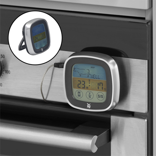 BBQ digital termometer med 5 nivåer/timer,  touch display 