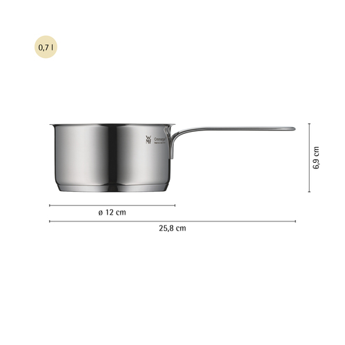 Mini kastrull 12 cm /0,7 L rostfritt stål 18/10 Cromargan® 
