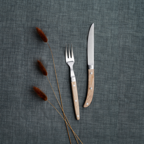 Ranch grillbestick set- 12 st, i ekträ, Rostfritt stål Cromargan® 