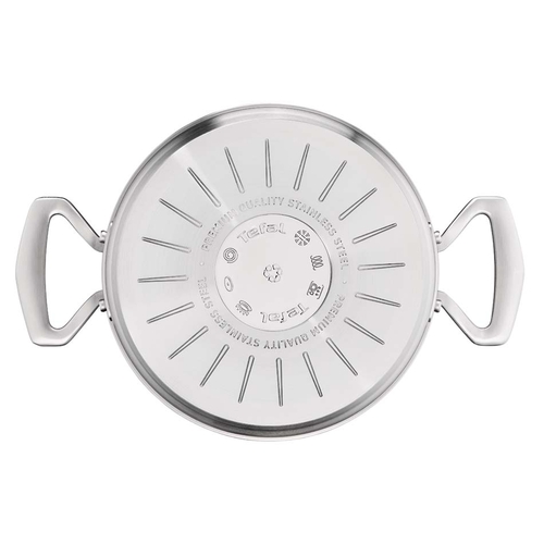 Gryta 20 cm/2,7L med lock, Rostfritt stål Obelagd, Extreme SS 