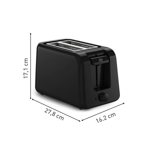 Monaco toaster 2 Slices Black