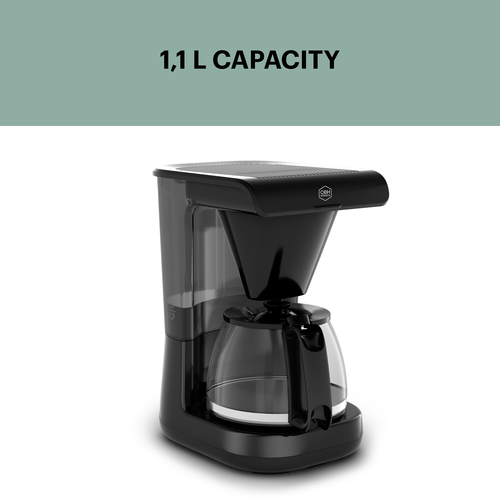 Monaco coffee maker Black 1,1 L 1000W