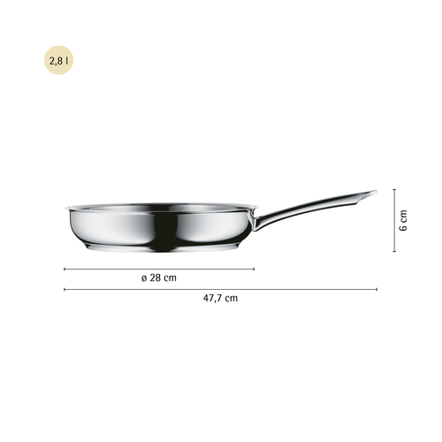 Profi stekpanna 28 cm, i rostfritt stål, 18/10 Cromargan® 