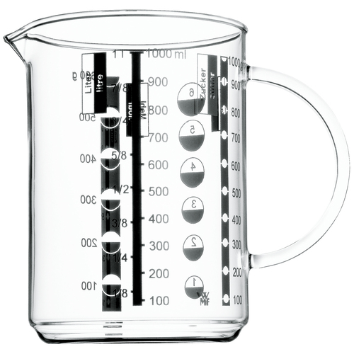 Gourmet måttbägare i glas, värmetålig upp till 100°C 