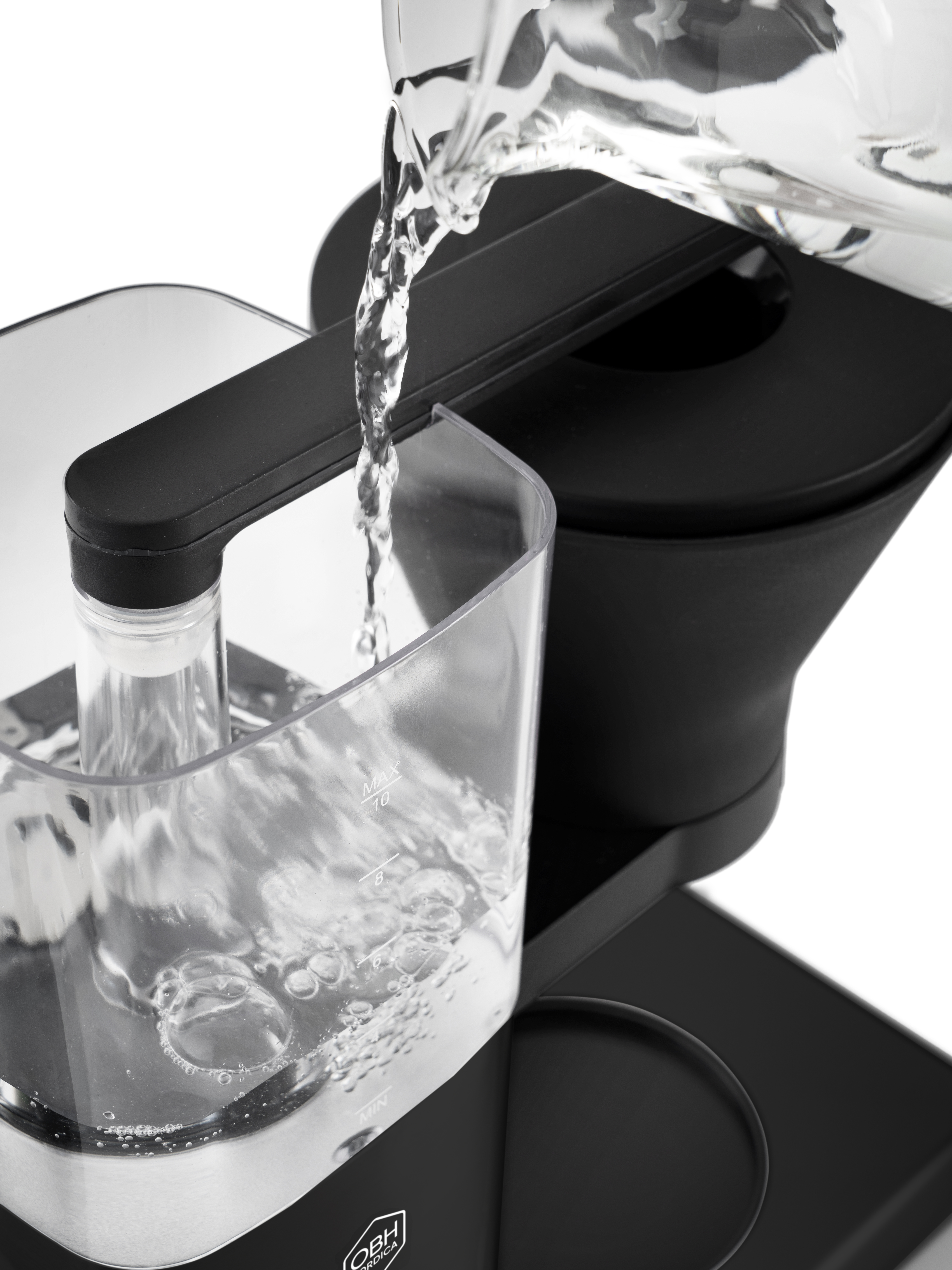 1,25 liter behållare med vattennivåmarkeringar