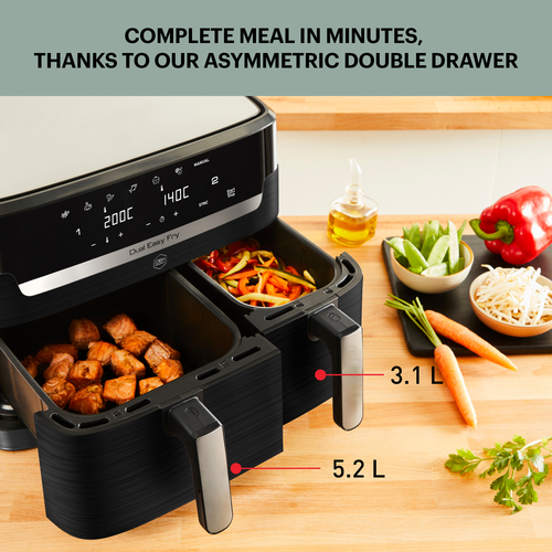Dual Easy Fry - Air fryer - 8.3L