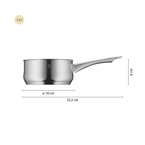 Diadem Plus kastrull 16 cm /1,5 L rostfritt stål 18/10 Cromargan® 