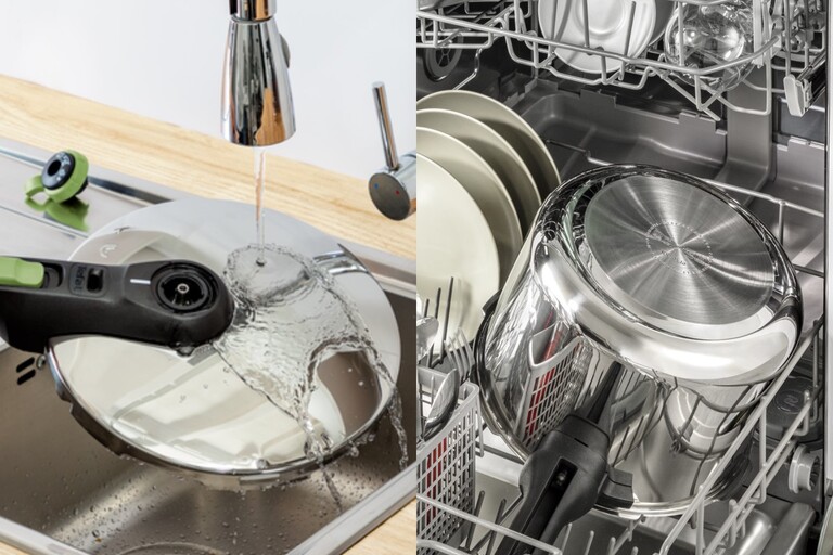 Tryckkokaren är tillverkad