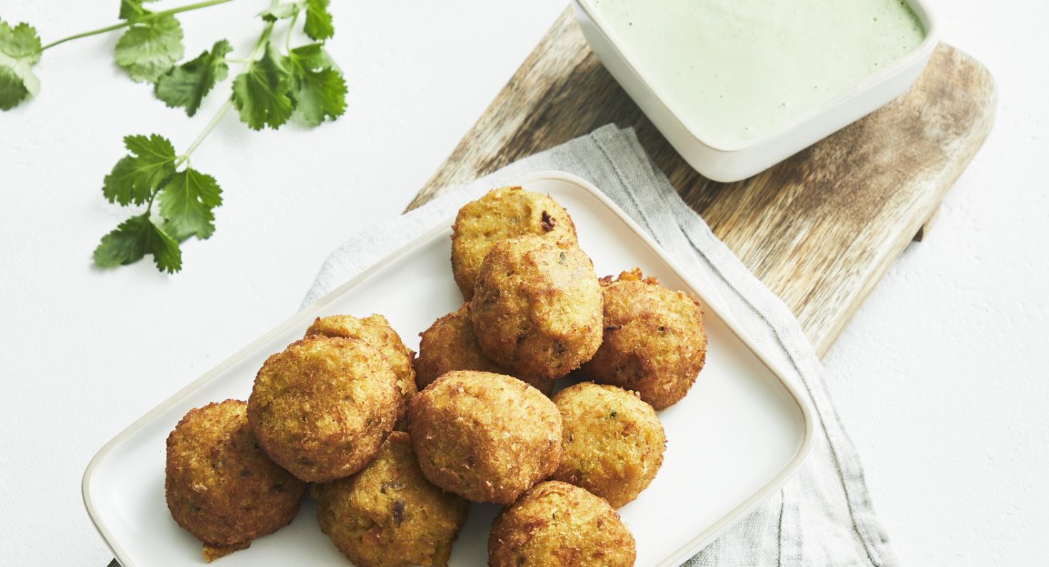 Glutenfri falafel av röda linser