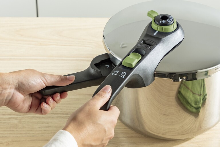 Tryckkokaren har ett fem