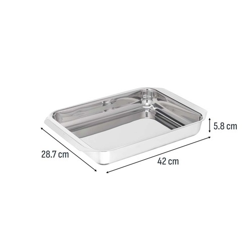 Ugnsform Rostfritt stål 42x29 cm Excellence 