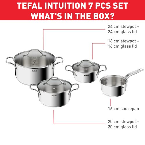 Intuition Grytset 7 delar Rostfritt stål 