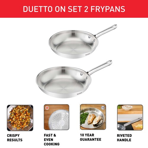 Duetto ON stekpanneset 2 delar, obelagd
