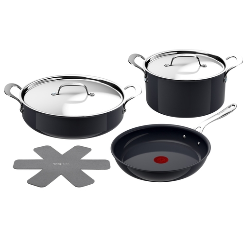 Jamie Oliver Enjoy Set 5 pcs. (FP 28 cm, All-in-One 30 cm, Stewpot 24 cm, 2 lids, 1 protector)