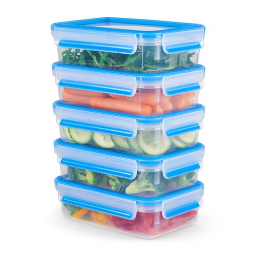 MasterSeal Mealprep Set 5 x 0,8 l Matlåda 