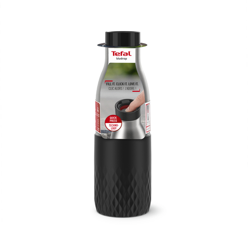 Bludrop Sleeve Vattenflaska i rostfritt stål 0,5L Svart 