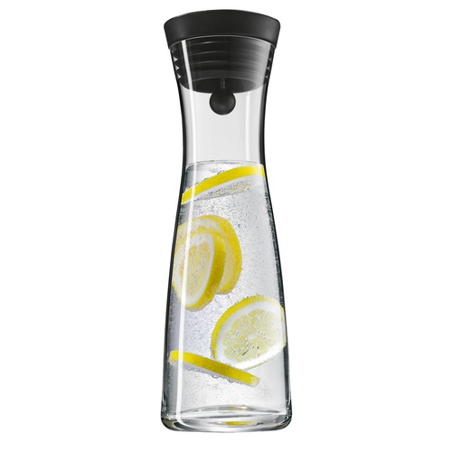 Basic glaskaraff 1,0 L, inbyggd sil för bla. Citronvatten 