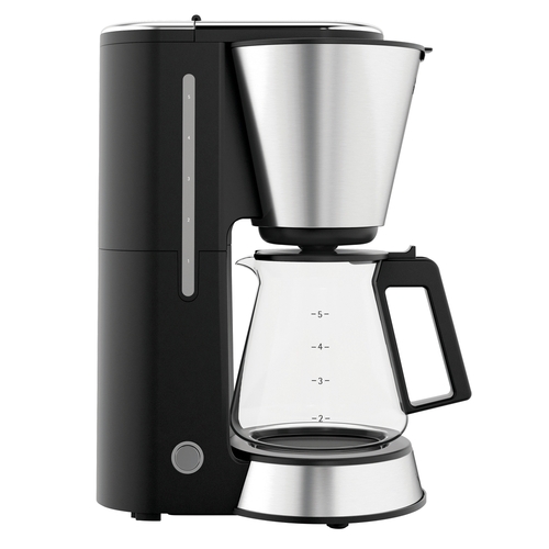KitchenMinis kaffebryggare  med glaskanna 1-5 koppar, svart/stål 