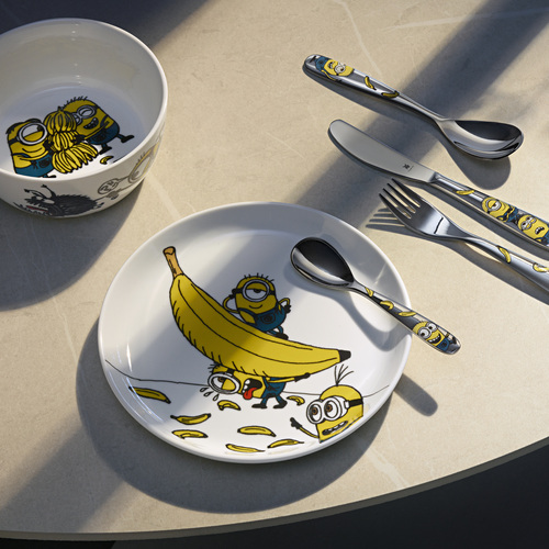 Minions barnservis set 6 delar, rostfritt stål 18/10 Cromargan® 
