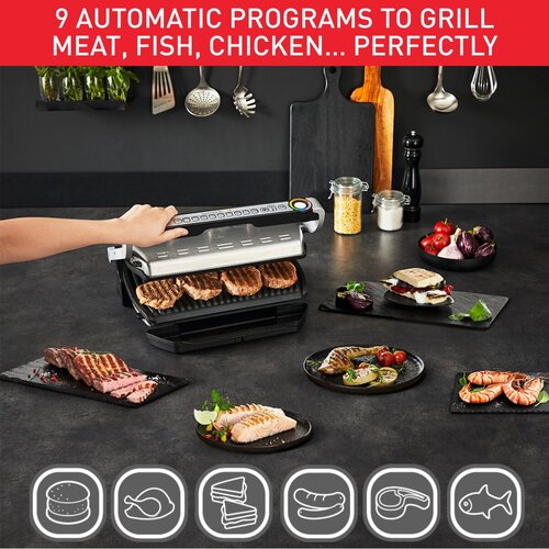Optigrill XL Bordsgrill Rostfritt Stål Baka 