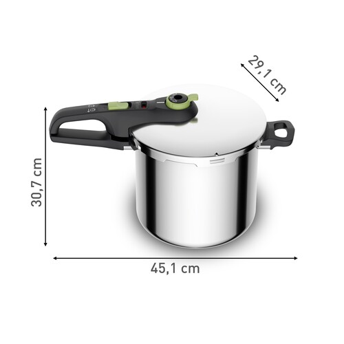 Secure Trendy Tryckkokare 8 L med ånginsats