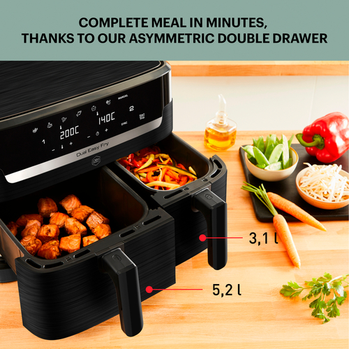 Dual Easy Fry - Air fryer - 8.3L