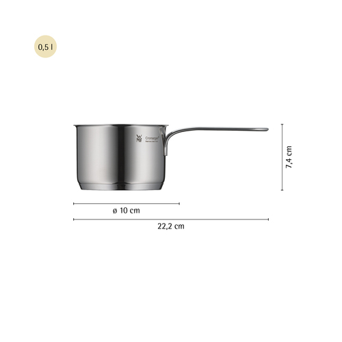 Mini kastrull 10 cm /0,5 L rostfritt stål 18/10 Cromargan® 