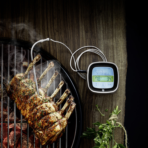 BBQ digital termometer med 5 nivåer/timer,  touch display 