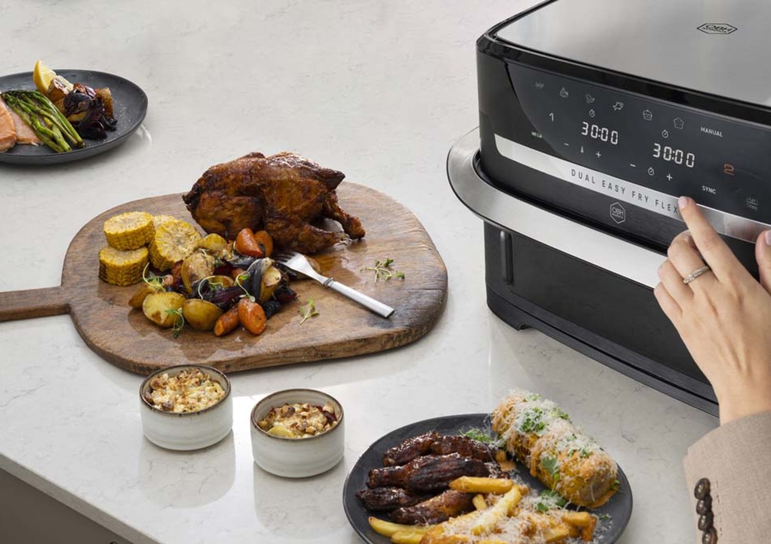 En airfryer är idealisk för snabb och krispig matlagning 