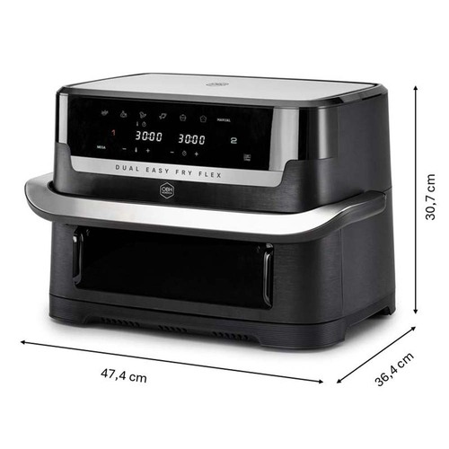 Flex Dual Easy Fry 9L Svart – Air fryer
