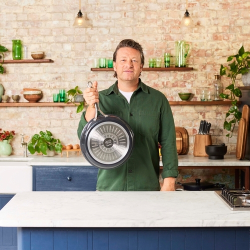 Jamie Oliver Enjoy Set 5 pcs. (FP 28 cm, All-in-One 30 cm, Stewpot 24 cm, 2 lids, 1 protector)