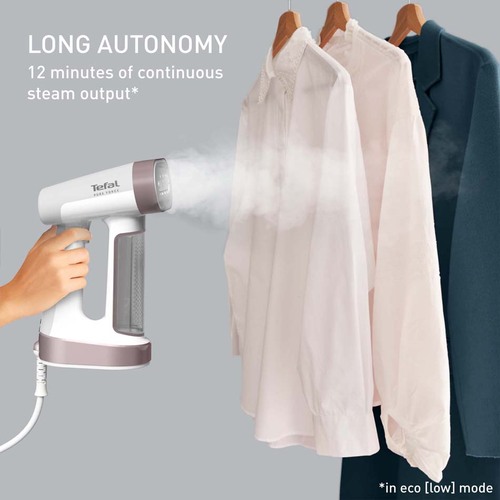 Pure Force 2-i-1 Steamer / Strykjärn, Vit & Rosa