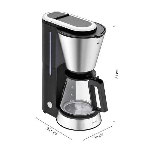 KitchenMinis kaffebryggare  med glaskanna 1-5 koppar, svart/stål 