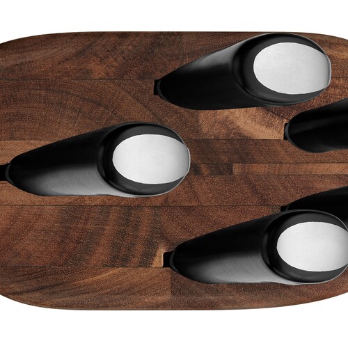 Jamie Oliver Knife set 5pcs ON Chef 15cm + Paring 9cm + Utility 12cm + Santoku 16,5cm + Bread 20cm