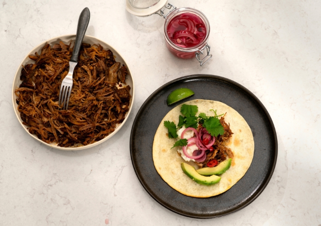 Pulled taco beef med minimal ansträngning