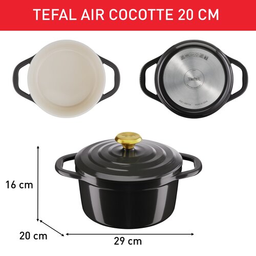Air gryta 20 cm Grå
