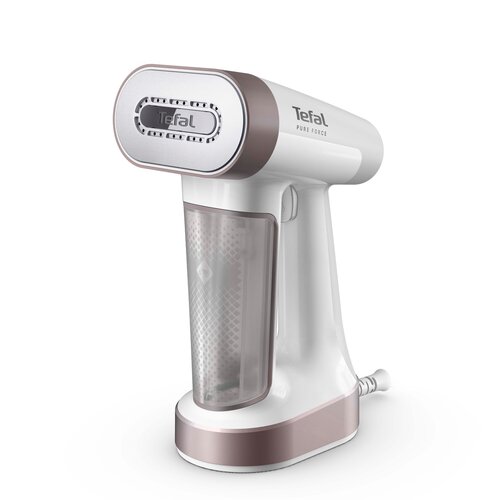 Pure Force 2-i-1 Steamer / Strykjärn, Vit & Rosa
